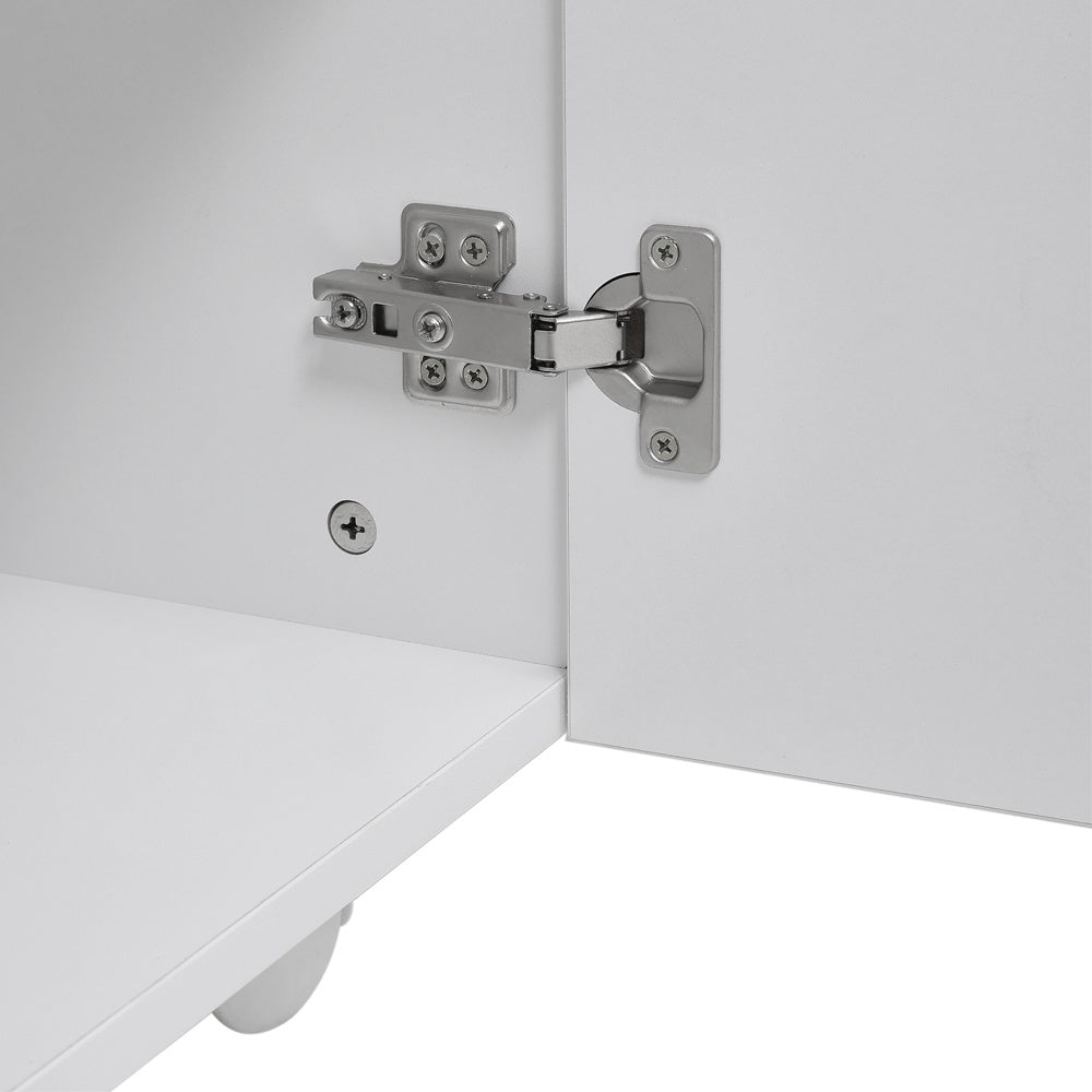 Minimalist Space Saving Manicure Table with 1-Cabinet