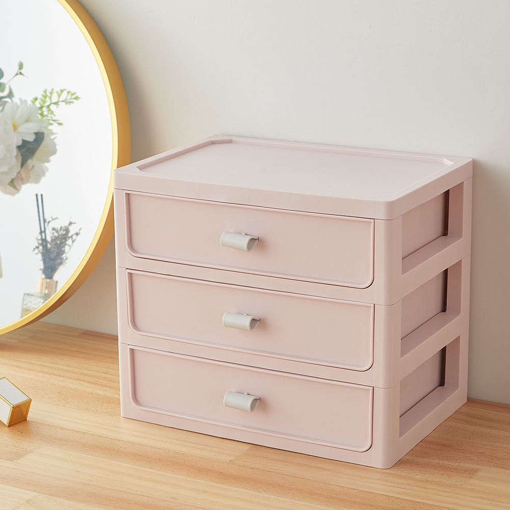 Pink Stylish Desktop Stationery Cosmetic Storage Box