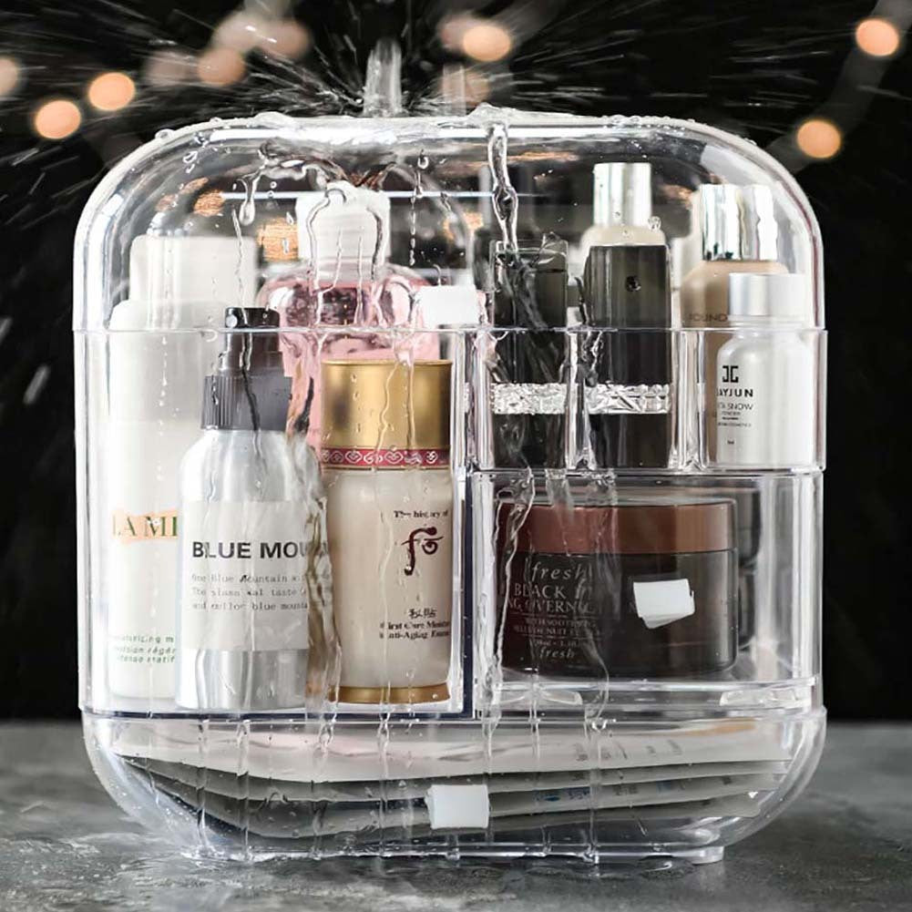 Large Acrylic Transparent Makeup Organizer with Drawer