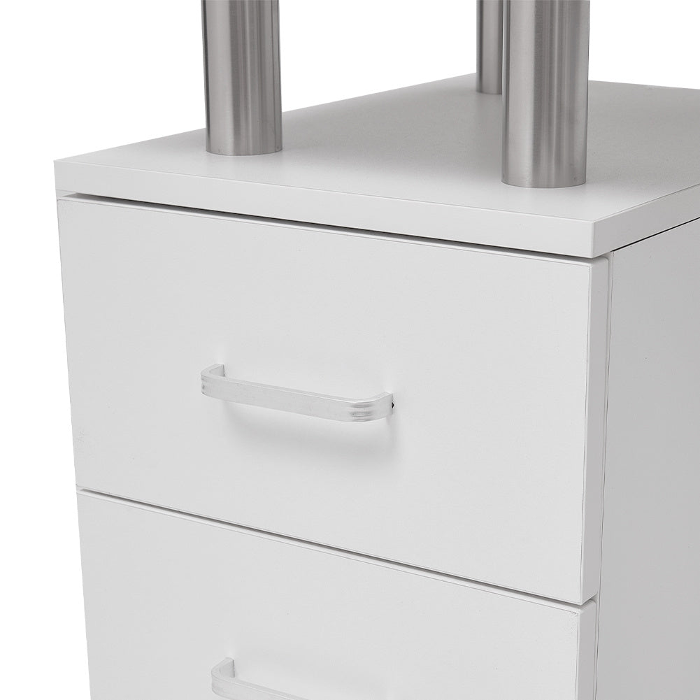 Contemporary Mobile Manicure Table with Dust Collector