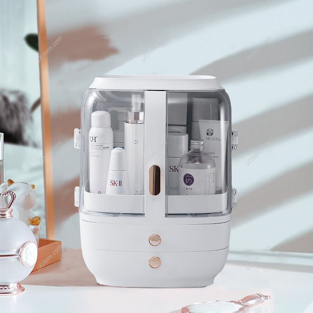 Desktop Dustproof Makeup Organizer with Drawers