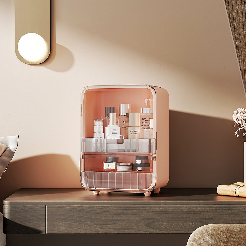Large Capacity Makeup Organizer with Mirror