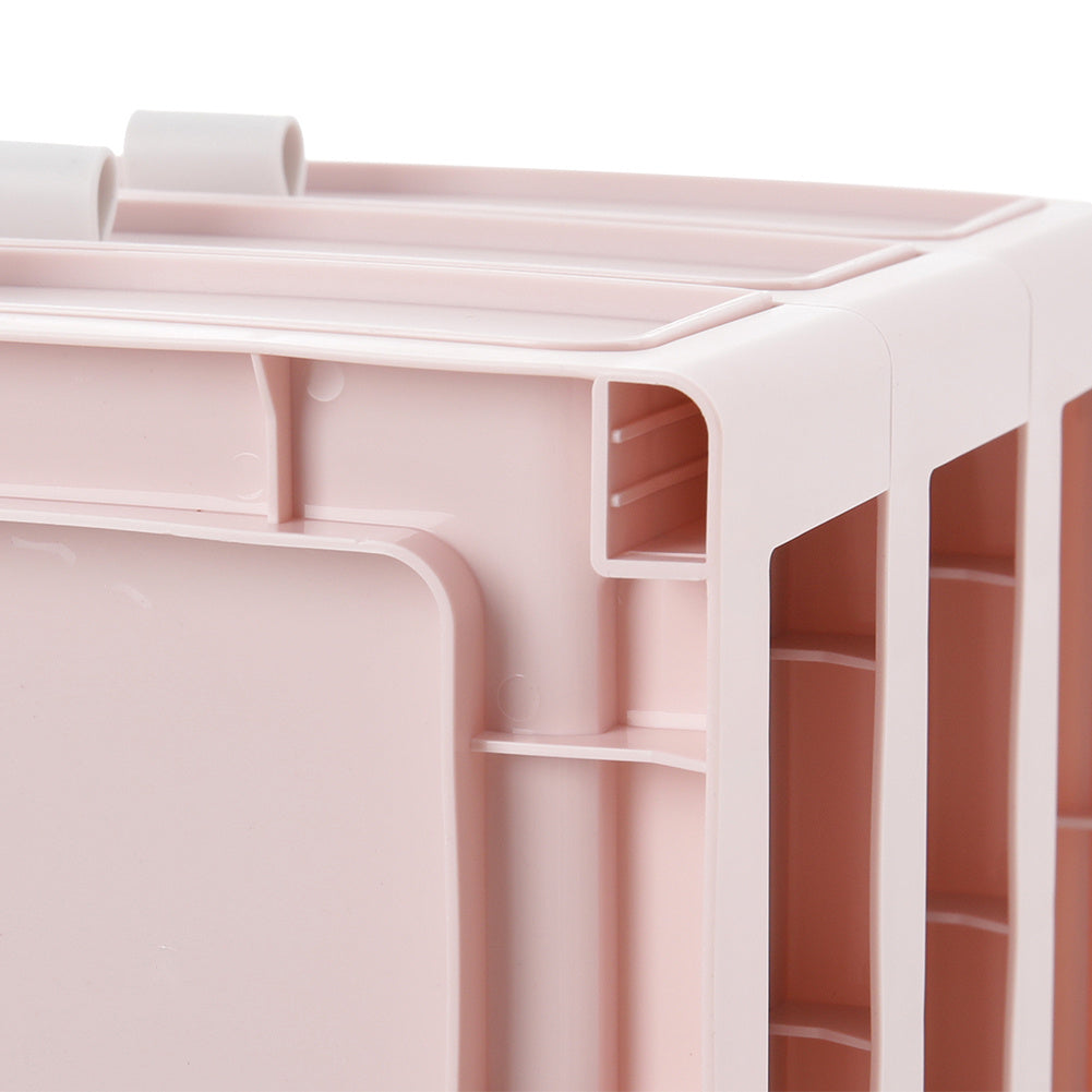 Pink Stylish Desktop Stationery Cosmetic Storage Box