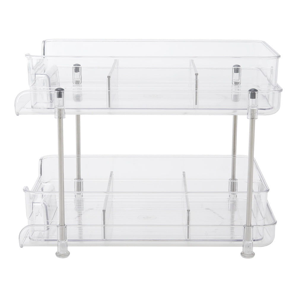2-Tier Skincare Transparent Organizer for Makeup Cosmetic Perfume