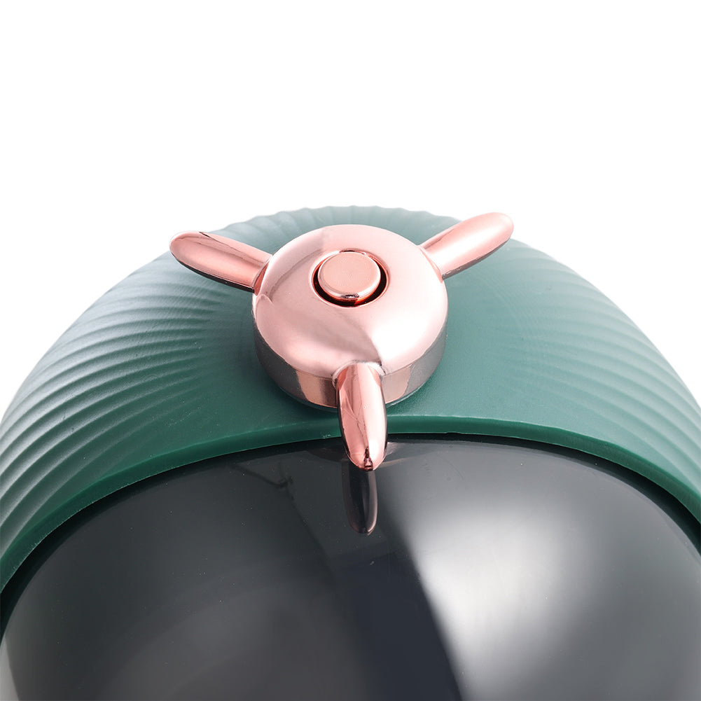 Dark Green Dustproof Makeup Organizer with LED Light