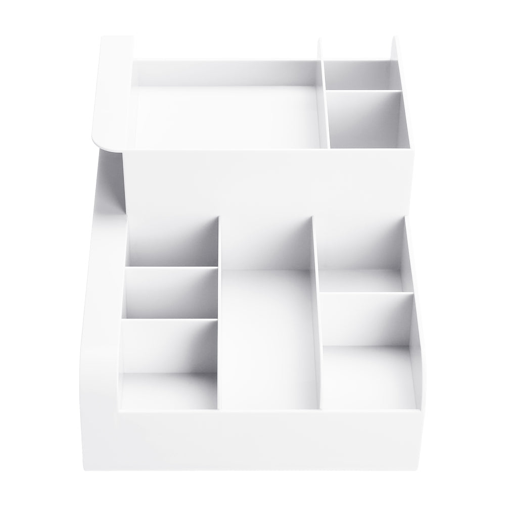 Multifunctional Plastic Desk Makeup Organizer with Drawers