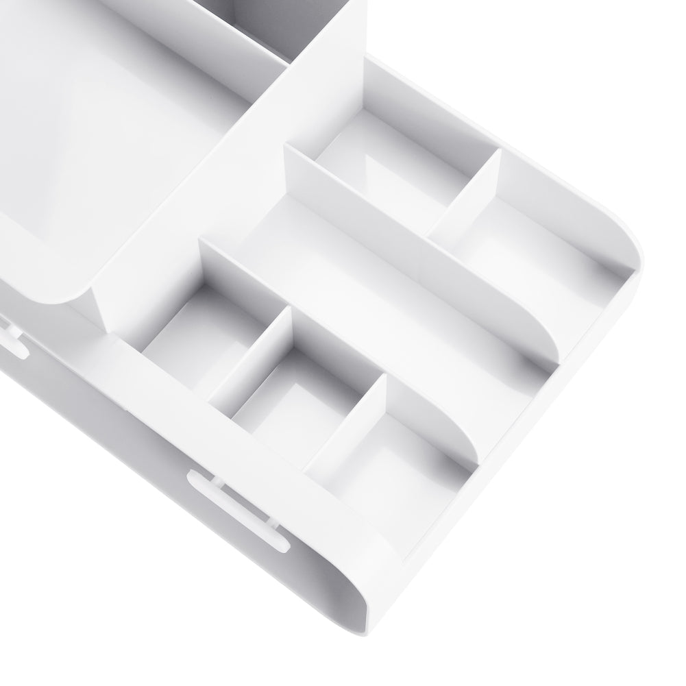 Multifunctional Plastic Desk Makeup Organizer with Drawers