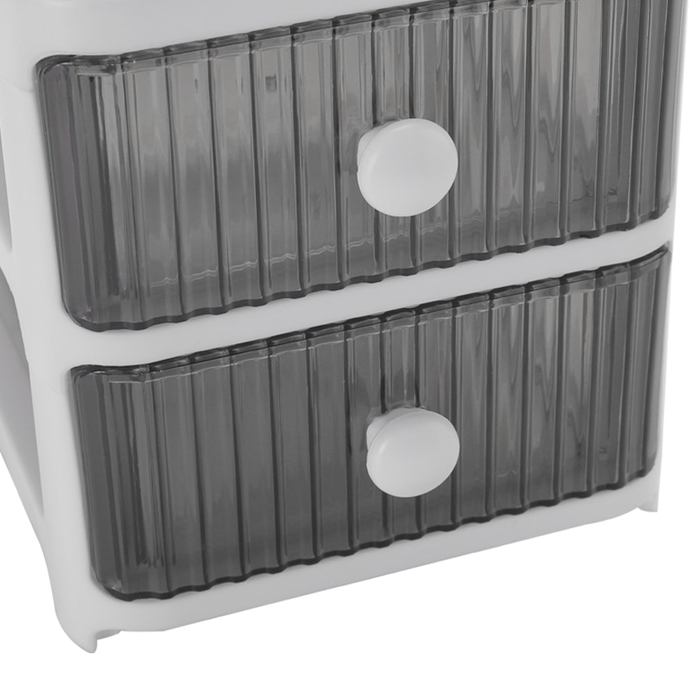 4 Drawer Transparent Desktop Makeup Organizer