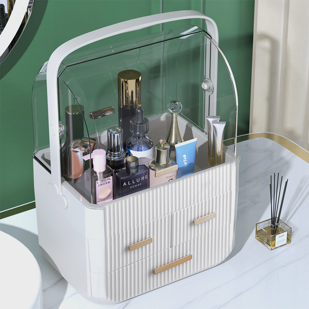 Desktop 3 Drawers Cosmetics Storage Orgaizer