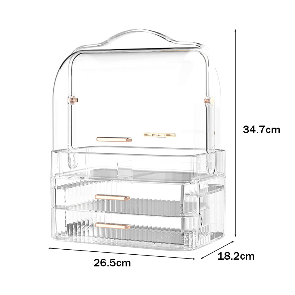 Portable Dustproof Cosmetic Lipstick Skincare Storage Organizer