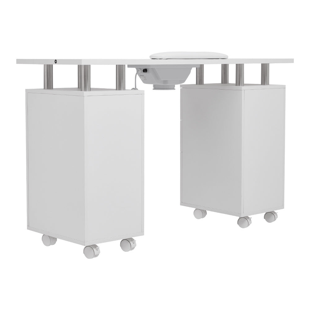 Contemporary Mobile Manicure Table with Dust Collector