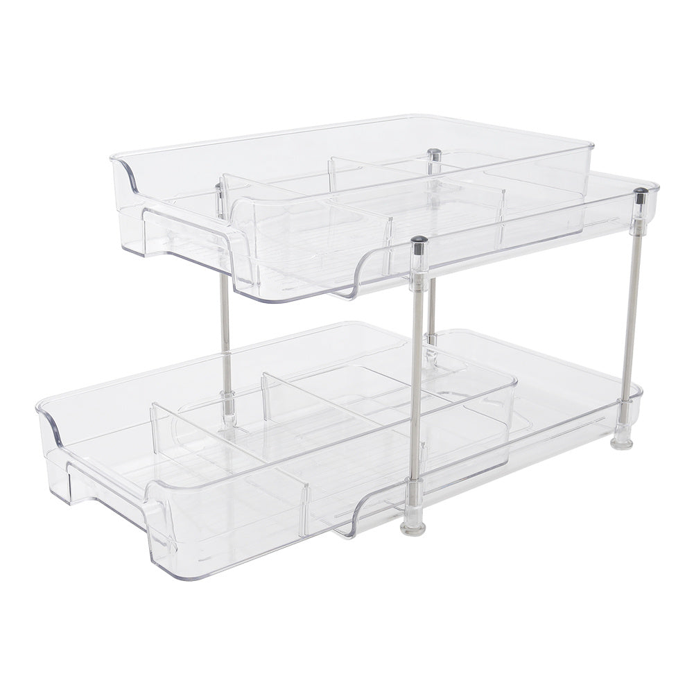 2-Tier Skincare Transparent Organizer for Makeup Cosmetic Perfume