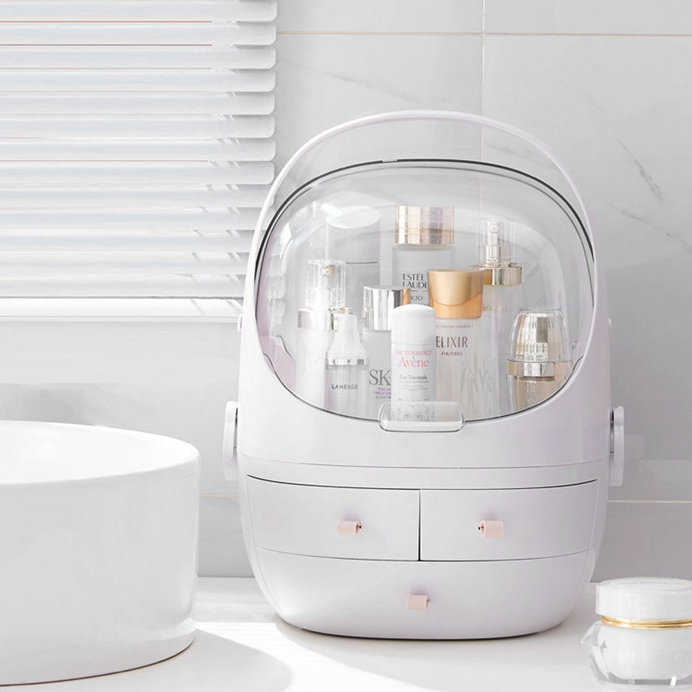 Adorable Tabletop Makeup Organizer with Drawers