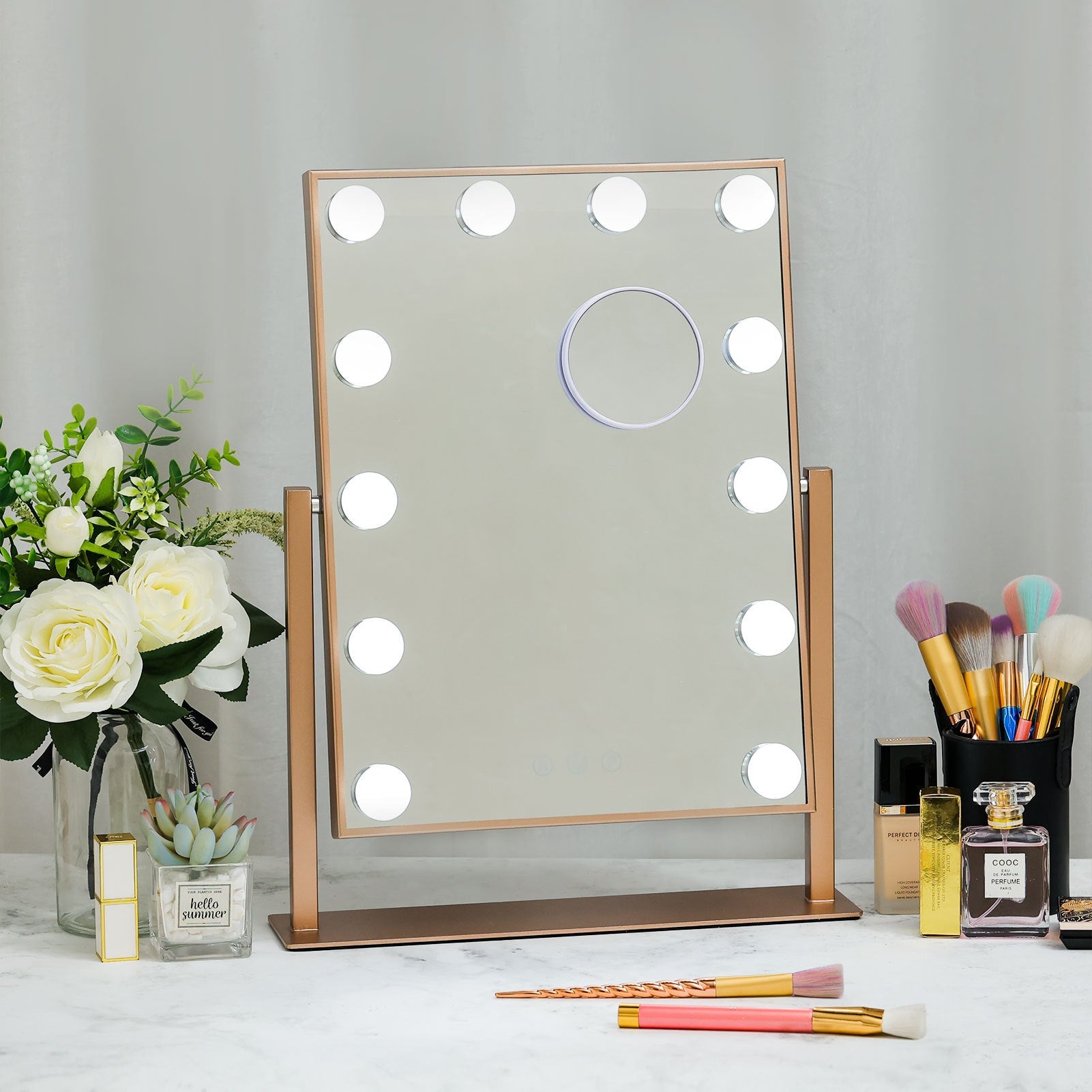 Hollywood Vanity Mirror with Adjustable LED Lights