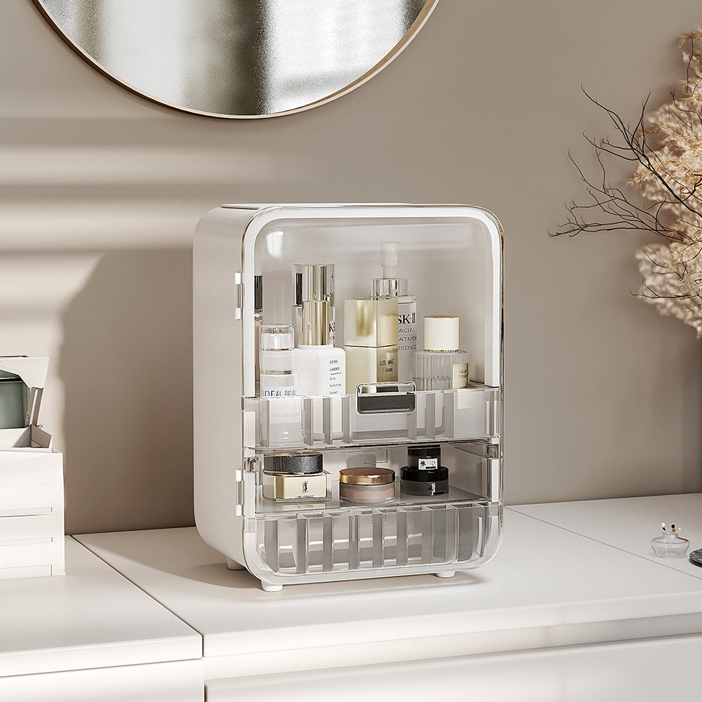 Large Capacity Makeup Organizer with Mirror