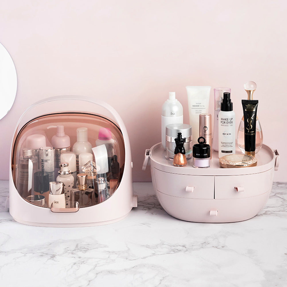 Adorable Tabletop Makeup Organizer with Drawers