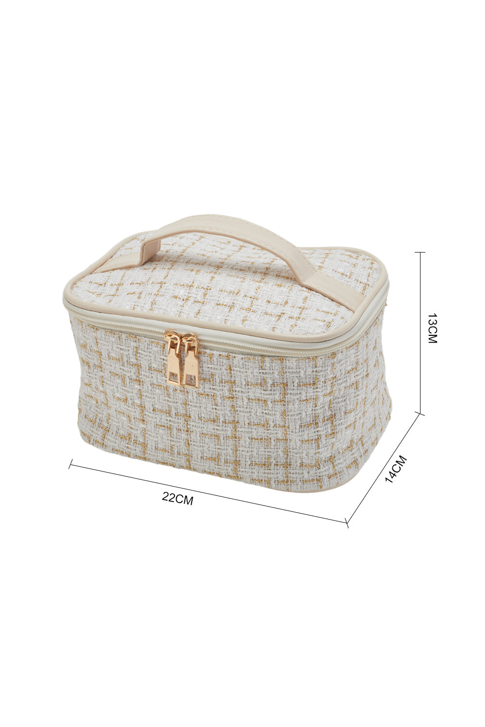 Luxurious Makeup Toiletry Storage Bag with Zipper