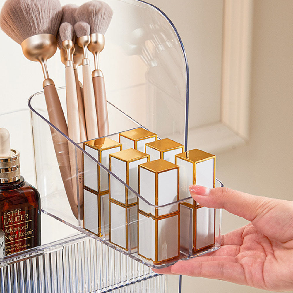 3-Tier Transparent Cosmetics Storage Organizer