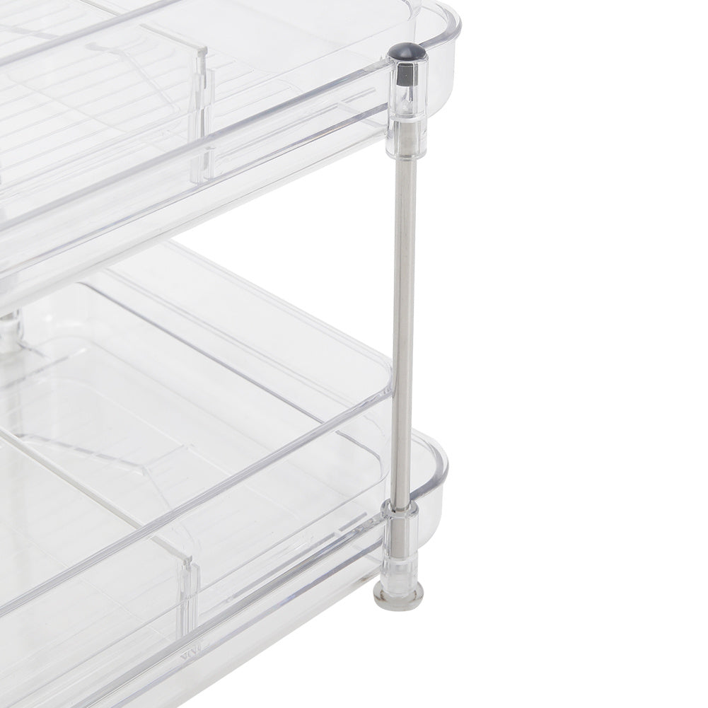 2-Tier Skincare Transparent Organizer for Makeup Cosmetic Perfume